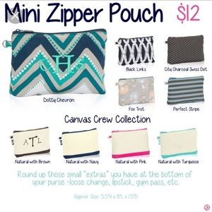 Thirty One Bags Mini Zipper Pouch Lil Scribble Poshmark